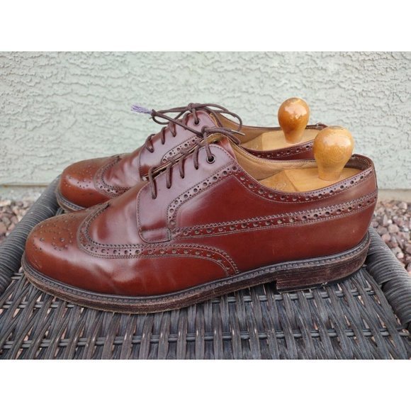 Mallorca‎ Brown Leather Long Wing Tips Sz UK 5, US 6D Made In Spain main image 8